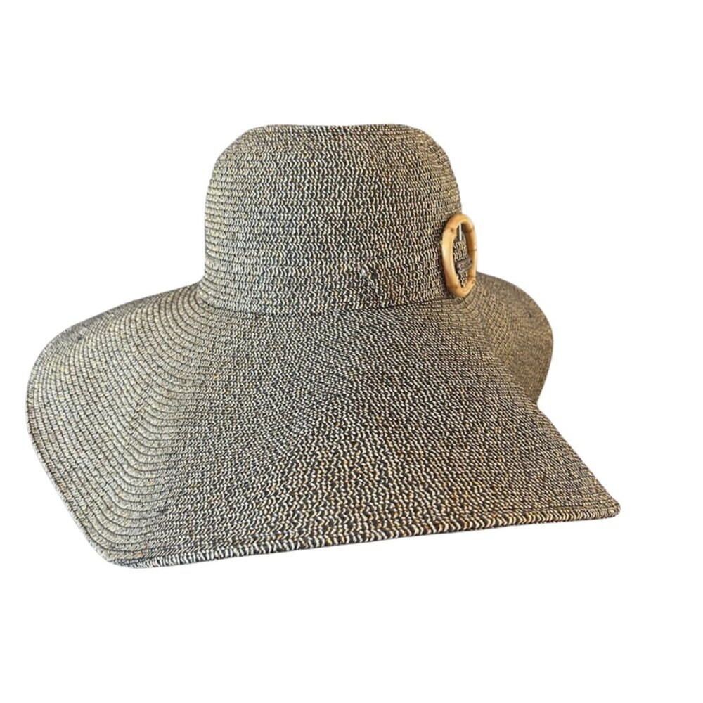NWOT Vintage Retro French Girl Style Floppy Oversized Sun Hat - Picture 9 of 10